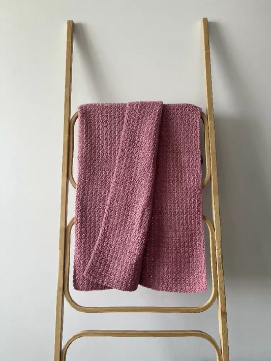 Crochet Blanket - Rosey Pink - Two Options