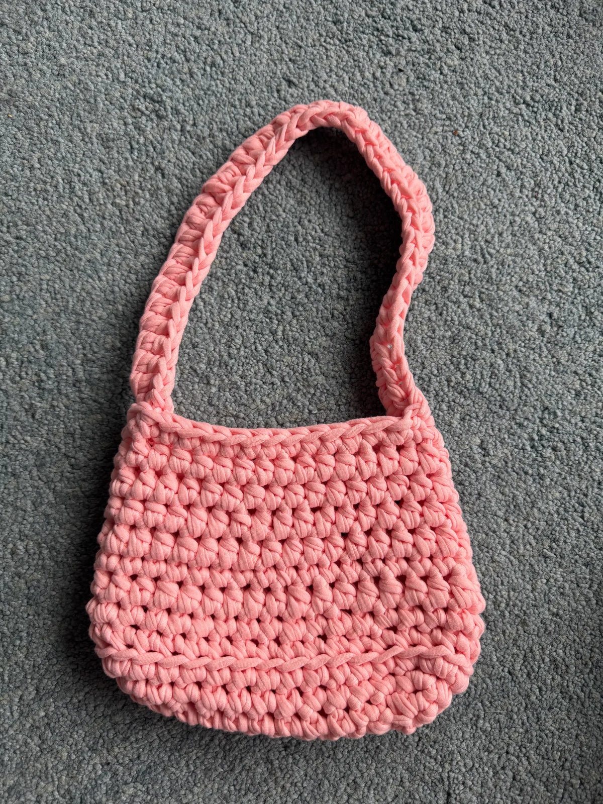 T-shirt yarn crochet fashion handbag