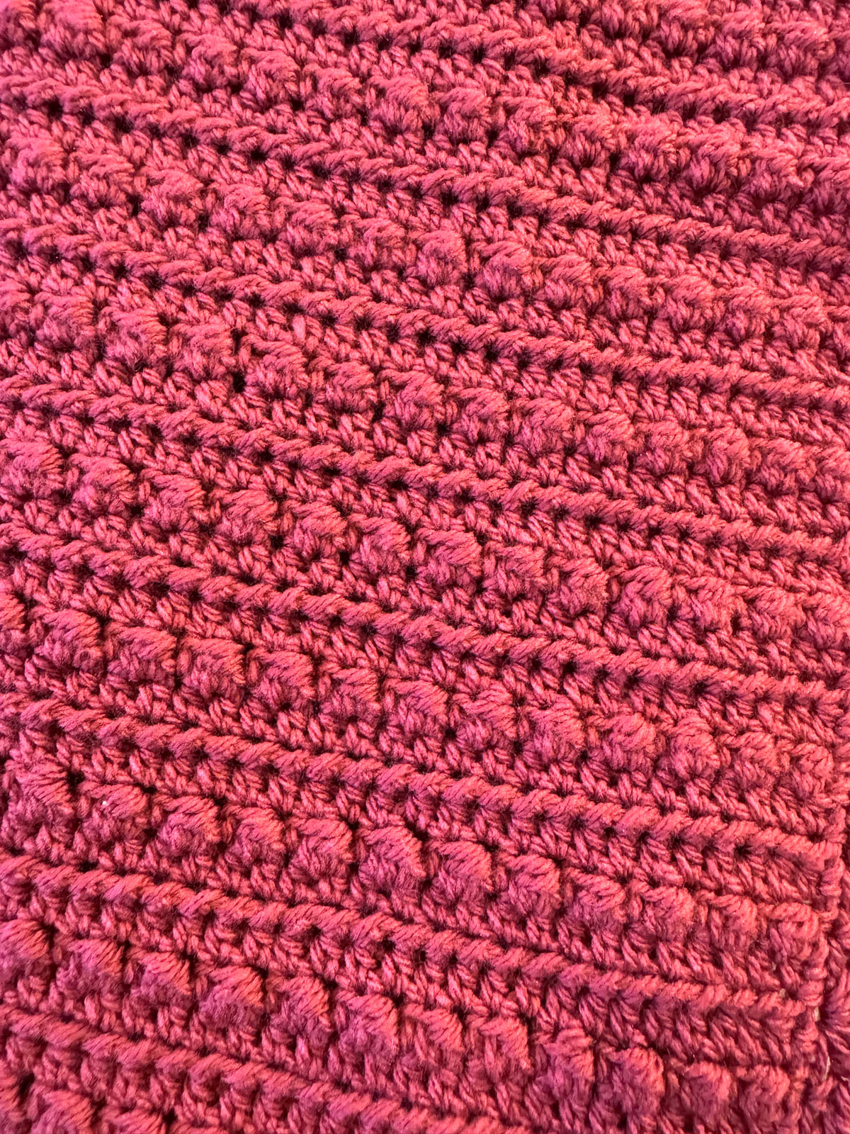 Crochet Blanket - Hot Pink