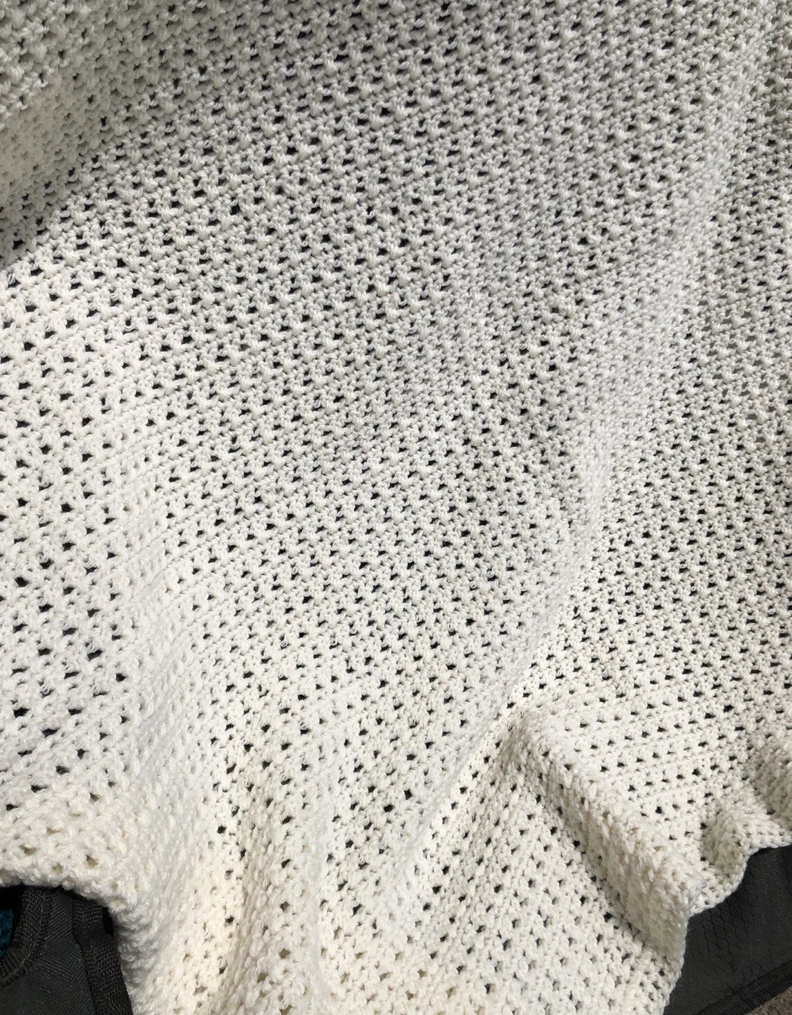 Crochet Blanket - Heirloom White or Cream